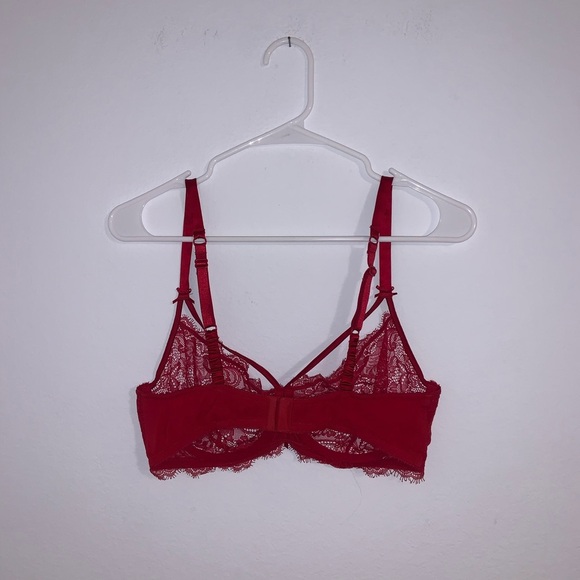 Heidi Klum Intimates Red Lace Valerie Bra 36DD - Picture 6 of 11